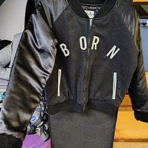 Zoe Karssen Black Quilted Bomber Jacket